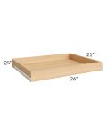 Providence White 30" Roll Out Tray with a Dovetailed Drawer Box
