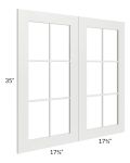 Palisades White 36x36 Mullion Door (cabinet not included) - Out of stock through mid April