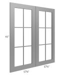 Stratton Dark Grey Shaker 36x42 Mullion Door (cabinet not included) 