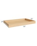 Alpine White Shaker 36" Roll Out Tray with a Dovetailed Drawer Box