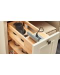 Outlet Grooming Organizer for a Full Height 12" Vanity Base Cabinet