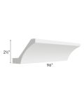 Charlotte White 96" Cove Crown Molding