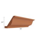 Lexington Cinnamon Glaze Crown Molding (2-1/2" Height) - Out of stock through June