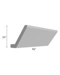 Charlotte Grey 96" Angled Crown Molding
