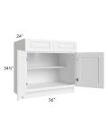 Pearl White 36" Base Cabinet 