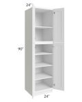 Pearl White 24x90 Utility Cabinet - Out of stock through early May