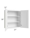 Pearl White 27x30 Wall Cabinet