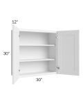 Pearl White 30x30 Wall Cabinet
