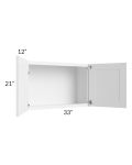 Pearl White 33x21 Wall Cabinet