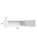 Pearl White 36x12 Wall Cabinet