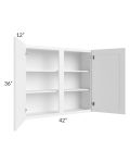 Pearl White 42x36 Wall Cabinet