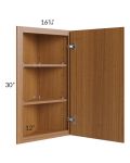 Portland Walnut 12x30 Angle Wall Cabinet