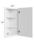 Portland White 12x30 Angle Wall Cabinet