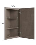 Providence Natural Grey 12x30 Angle Wall Cabinet