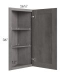 Providence Slate Grey 12x36 Angle Wall Cabinet