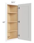 Alpine White Shaker 12x42 Angle Wall Cabinet