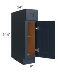 Southport Blue Shaker 9" Base Cabinet
