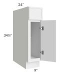Portland White 09" Base Cabinet