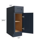 Southport Blue Shaker 12" Base Cabinet