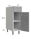 Euro Grey 12" Base Cabinet