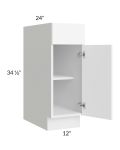 Venetian White Matte 12"  Base Cabinet