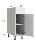 Harbor White 12" Base Cabinet