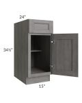 Providence Slate Grey 15" Base Cabinet