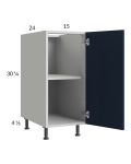 Harbor Navy 15" Full Height Door Base Cabinet
