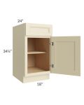 Casselton Ivory 18" Base Cabinet