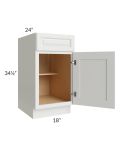 Palisades White 18" Base Cabinet 