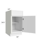 Portland White 18" Base Cabinet