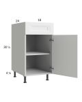 Harbor White 18" Base Cabinet