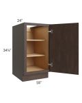 Vienna Kona Brown 18" Full Height Door Base Cabinet