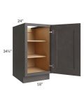 Salem Dark Grey 18" Full Height Door Base Cabinet