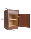 Phoenix Caramel Glaze 21" Base Cabinet