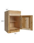 Prairie Shaker 21" Base Cabinet 