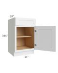 Vail White Shaker 21" Base Cabinet