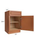 Lexington Cinnamon Glaze 21" Base Cabinet