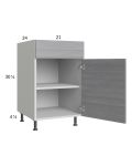 Euro Grey 21" Base Cabinet