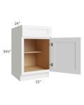 Alpine White Shaker 21" Base Cabinet