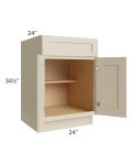 Stratton Khaki Shaker 24" Base Cabinet 
