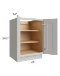 Salem Light Grey 24" Full Height Door Base Cabinet