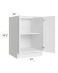 Venetian White Gloss 24" Full Height Door Base Cabinet