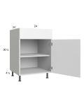 Euro Gloss White 24" Base Cabinet with 1 door