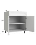 Harbor White 30" Base Cabinet