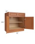Lexington Cinnamon Glaze 33" Base Cabinet