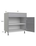Euro Grey 33" Base Cabinet