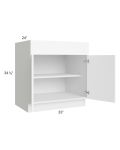Venetian White Matte 33"  Base Cabinet