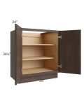 Vienna Kona Brown 33" Full Height Door Base Cabinet