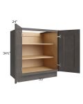 Salem Dark Grey 33" Full Height Door Base Cabinet